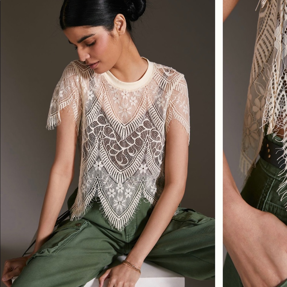 NWOT - Delicate Lace Top